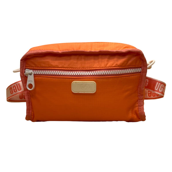Ugg Women’s Orange Nylon Signature Logo Adjustable Strap Crossbody Bag Size S