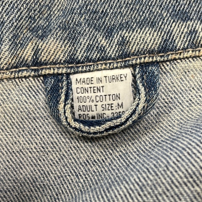 Vintage El Rey Del Mundo Classic Blue Embroidered Denim Men's Jacket Size L