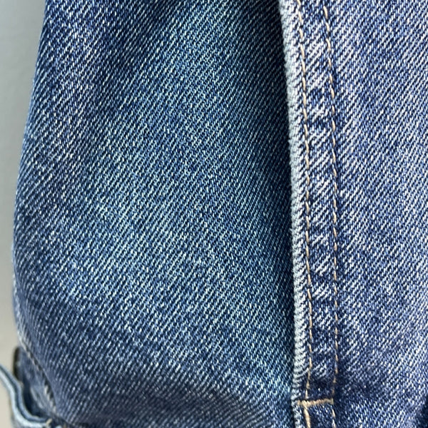 Vintage El Rey Del Mundo Classic Blue Embroidered Denim Men's Jacket Size L
