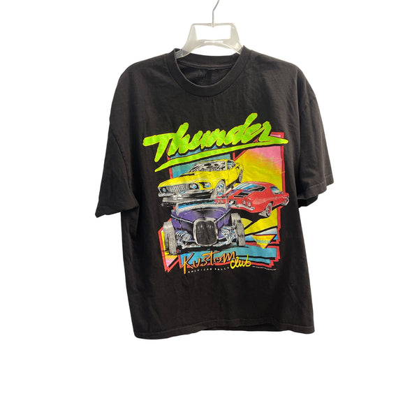 J. Galt Black Cotton Thunder Kustom Club T-Shirt One Size USA
