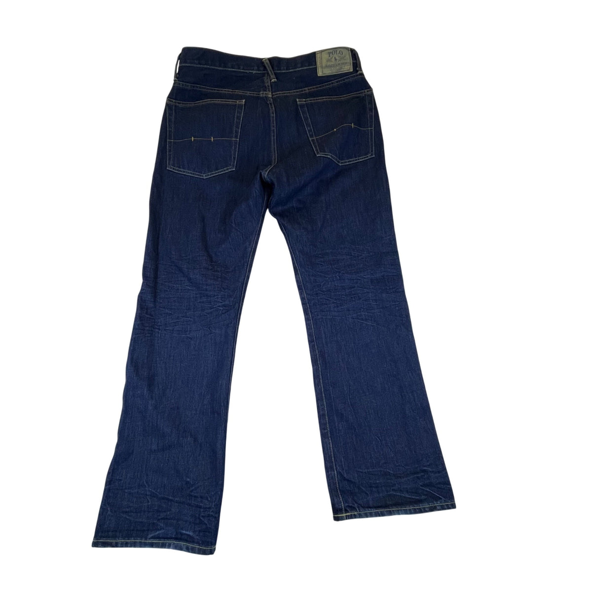 Vintage Polo Ralph Lauren Mens Dark Wash Denim Jeans Straight Leg USA Sz 36 x 30