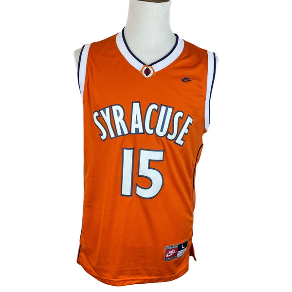 Nike Mens Orange Sleeveless Polyester Syracuse Basketball Jersey Size L