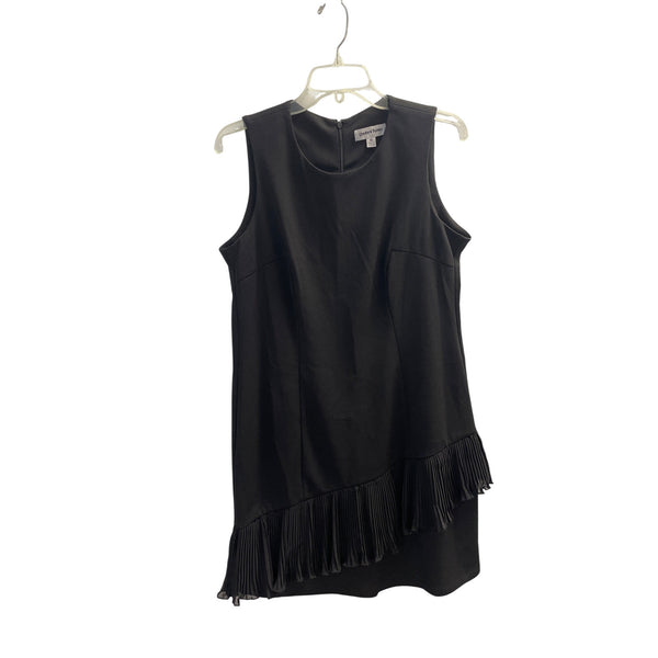 Shelby & Palmer Womens Black Pleated Hem Sleeveless Dress Size 10