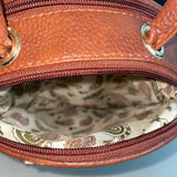 Women's Brown Native Aztec Print Woven Crossbody Bag Sz S