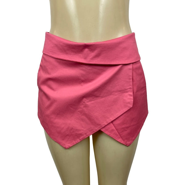 Mixi Fashion Women's Pink Origami Mini Skirt Shorts Sz 1 - NWT