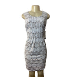 Perceptions Women's White Sheath Dress Sz L - NWT