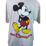 Vintage Walt Disney World Gray T-Shirt With Mickey Mouse Graphic Sz L 42-44