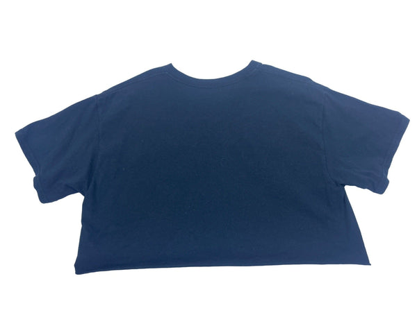 Vintage Style California Graphic Crop Top T-Shirt Black Size M/L