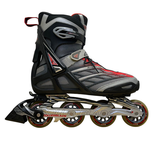 Rollerblade Men’s Grey/Red Astro 50 Adj Brake Inline Bio Dynamic Skates Size 11