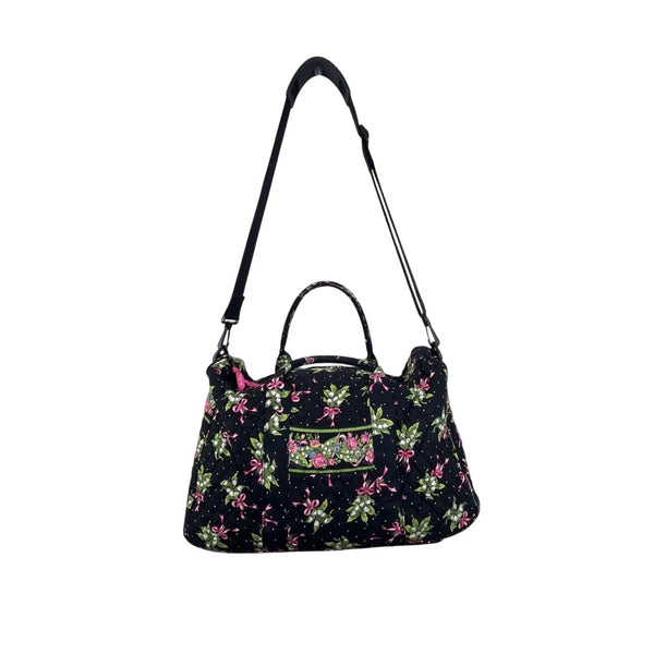 Vera Bradley Floral Quilted Shoulder Strap & Handles Weekender Satchel Bag Sz L