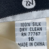 Vintage Starington Saks Fifth Avenue Women’s Cream Satin Blouse Sz 16