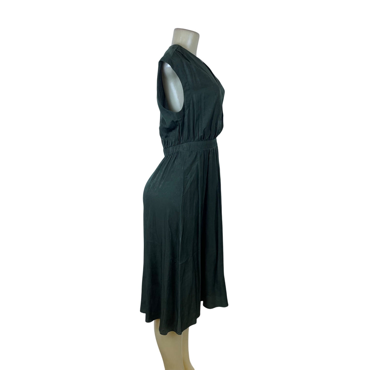 Banana Republic Women’s Green Sleeveless Wrap Midi Dress Size S - New