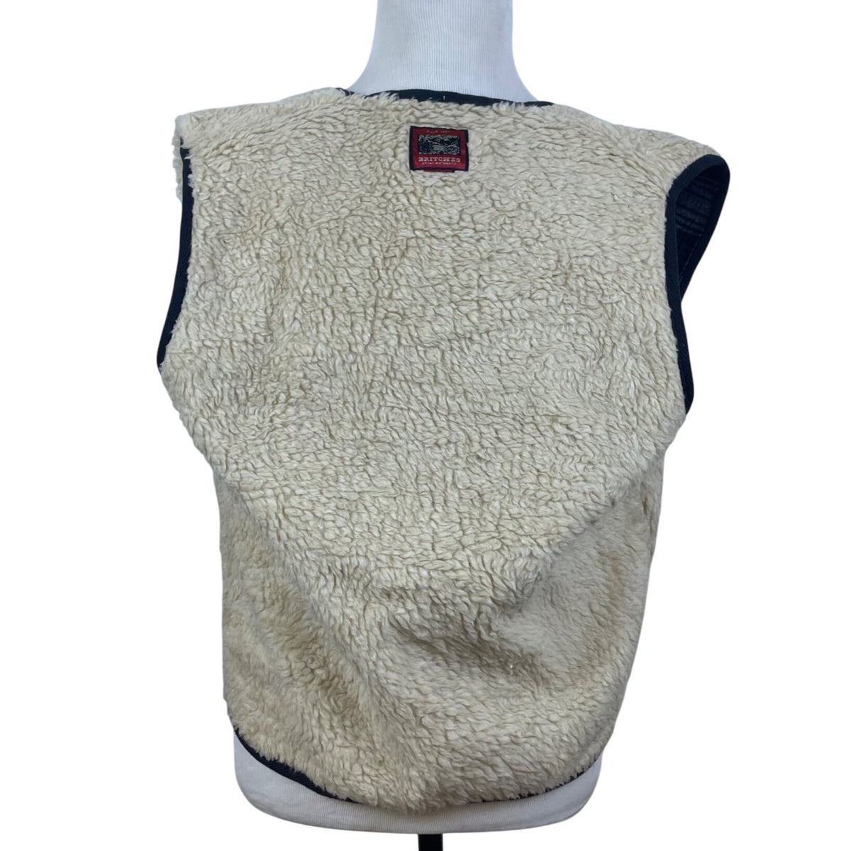 Vintage Britches Great Outdoors Men's Blue Plaid Sleeveless Vest Warm Casual