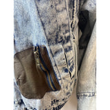 Vintage John Weitz Men's Blue Acid Wash Retro 90's Denim Jacket Sz L