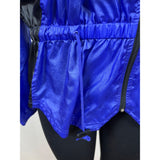 Vintage Nike Womens Track Jacket Blue & Black with Swirl Design Size M- New