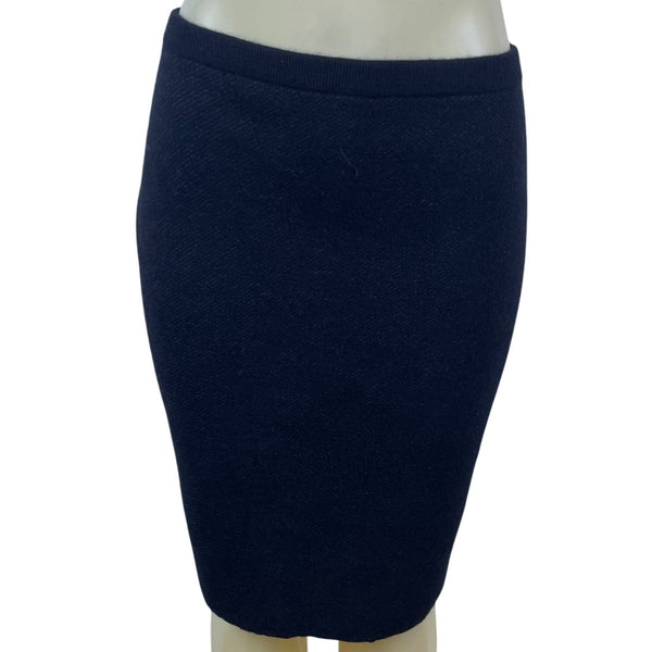 Eileen Fisher Womens Black Pencil Skirt Stretch Comfortable Chic Size L
