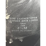 Max Studio Women's Black Leather Idol Wedge Ankle Booties Sz 8.5 M