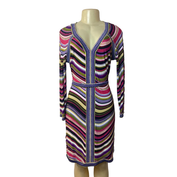 BCBGMaxazria Women's Multicolor A-Line Dress Sz M - NWT