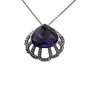 Swarovski Womenβs Purple Crystal Pendant Necklace Rhodium Plated Gift Box