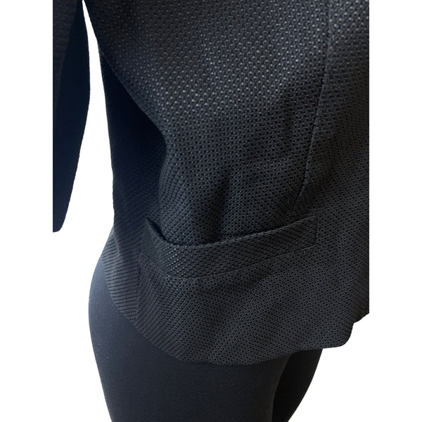 Amanda Wakeley Women's 1/4 Sleeve Round Neck Black Blazer Sz 10