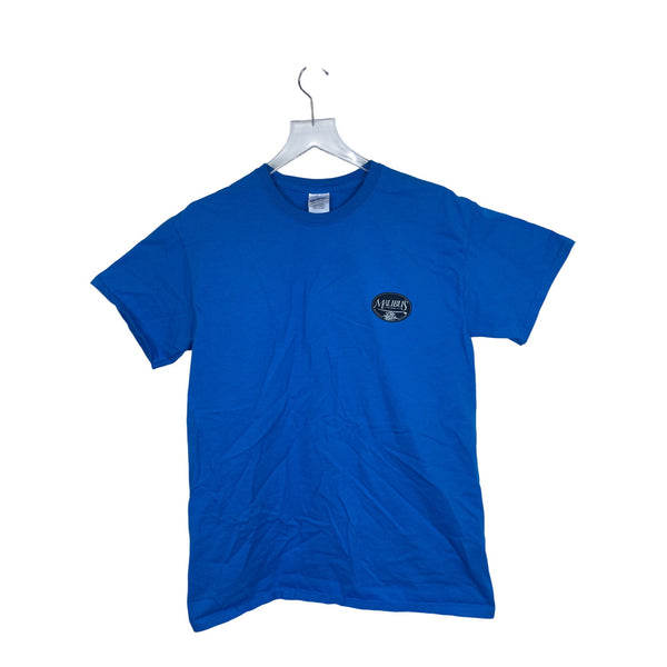 Gildan Mens Blue Ultra Cotton Malibus Surf Shop Graphic T-Shirt Size M