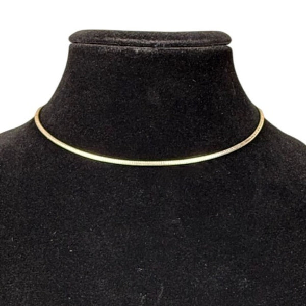 Sterling Silver Italy Women's Snake Chain Necklace Adjustable Lobster Clasp