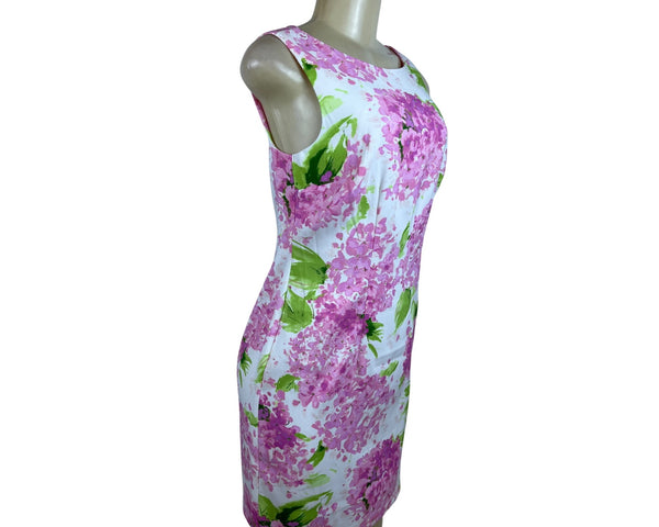 Alyx Women's Floral Print Dress Sleeveless Bright Pink & Green Size 2