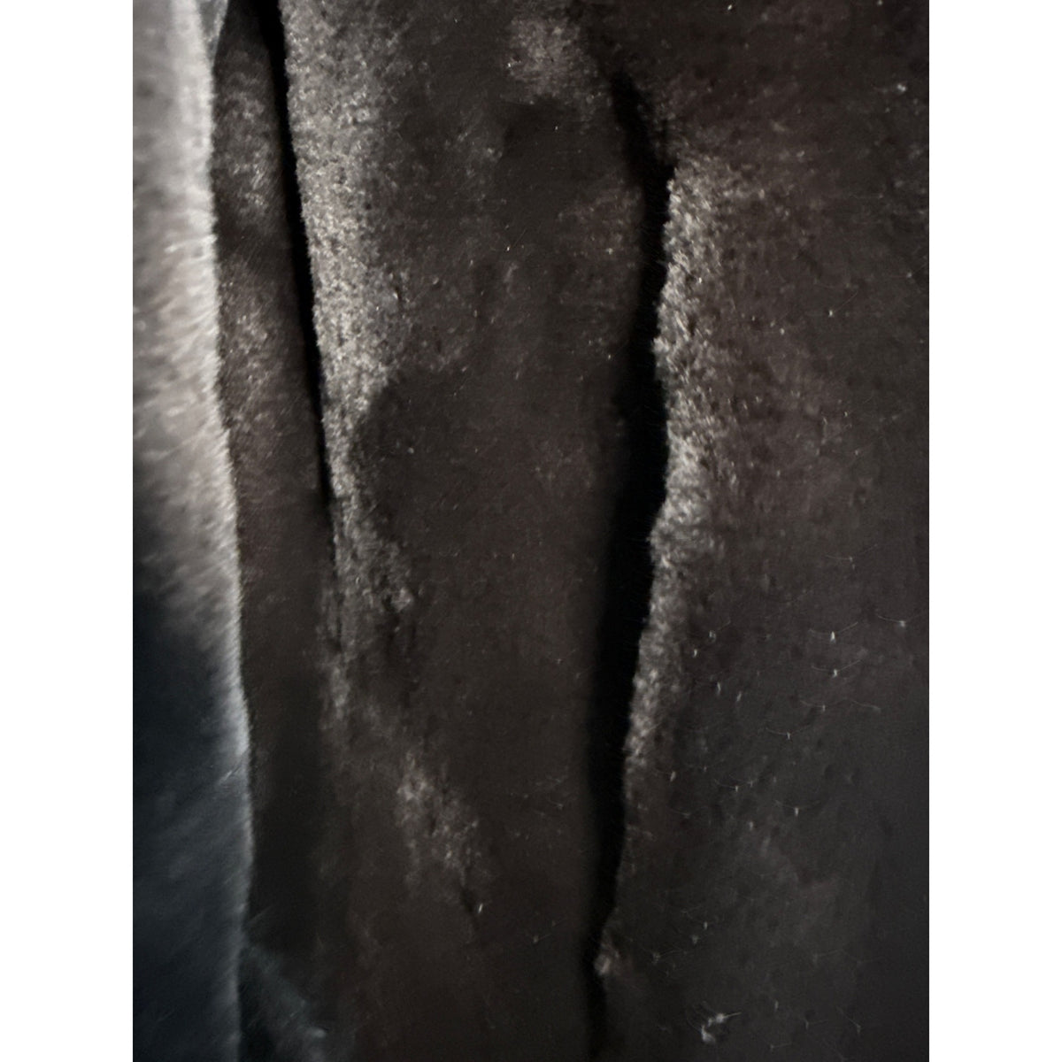 Vintage Silverman Black Sheared Black Mink Fur Coat With Mink Collar & Cuffs Size 8