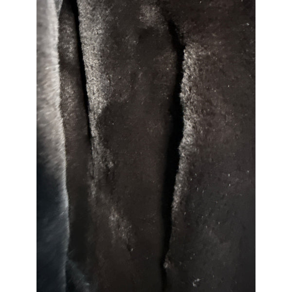 Vintage Silverman Black Sheared Black Mink Fur Coat With Mink Collar & Cuffs Size 8
