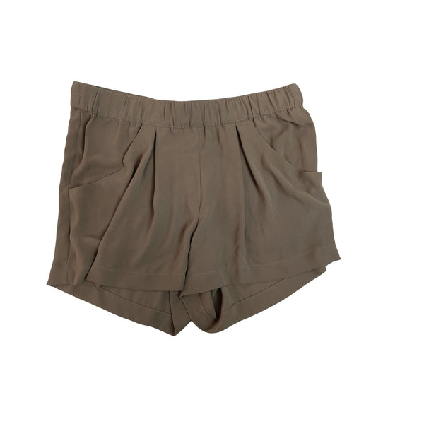 BCBGMAXAZRIA Womens Pleated Khaki Shorts Size XS