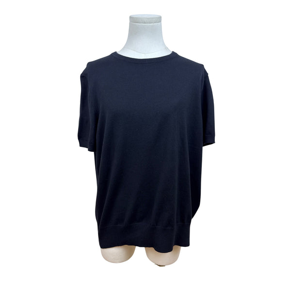Lands End Women’s Black Short Sleeve Sweater Size XL - New