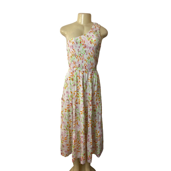 Zesica Women's Multicolor Floral A-Line Maxi Dress Sz M