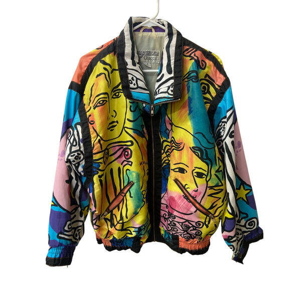 Giacca Sport Womens Multicolor Abstract Jacket M
