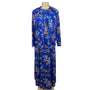 Vintage Yves Jennet Women's Multicolored Maxi Long Sleeve Dress Set Size 10