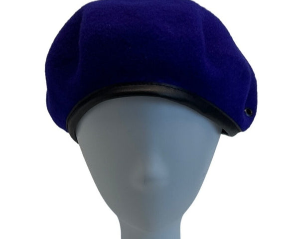 Vintage Veritable Commando Unisex Purple Adjustable Rim French Beret One Size