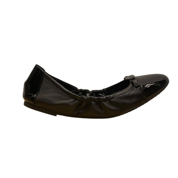 Michael Kors Womens Black Leather Quilted Interior Joyce Ballet Flats Size 10M