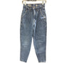 Bill Blass Womens Blue Denim Jeans Size 6 High Waisted Tapered Leg Vintage Look