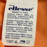 Vintage 90s Ellesse Women's Orange Windbreaker Ski Jacket w Zip & Snap Sz S