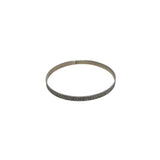 Sterling Silver Women’s Floral Patterned Bangle Bracelet Vintage 7.5 Inch Elegant Jewelry