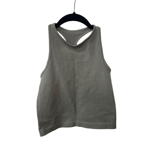 Free People Intimately Womens Gray Nylon Blend Ribbed High Neck Racerback Tank Top XS/S