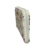 Nicole Miller Women's Gray Flowered Canvas Hand Clutch