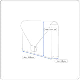 Nicole Miller Women's Gray Flowered Canvas Hand Clutch