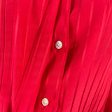 Vintage Micheal’s Women’s Red Striped Long Sleeve Button Blouse