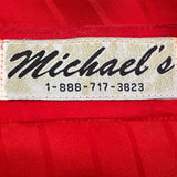 Vintage Micheal’s Women’s Red Striped Long Sleeve Button Blouse