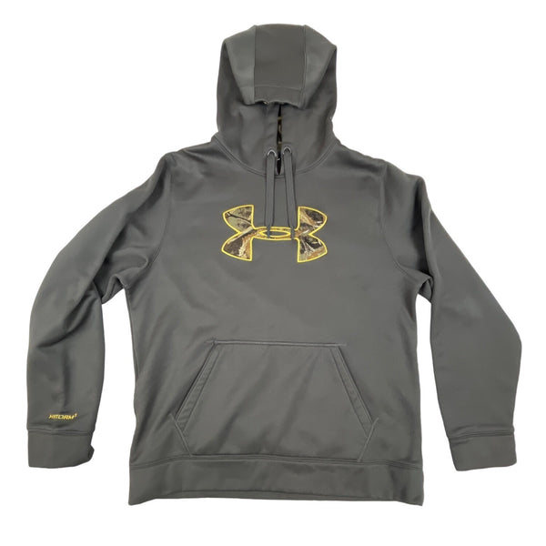 Under Armour Men’s Gray Pullover Hoodie Sz L