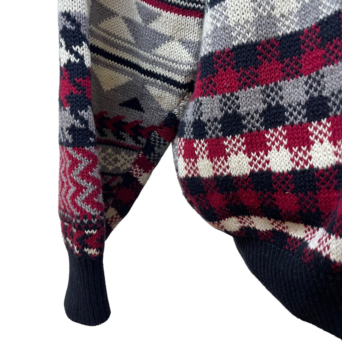 Vintage Woods & Gray Men’s Red/Black Snowflake Knit Sweater Coziest Fit Size 2X