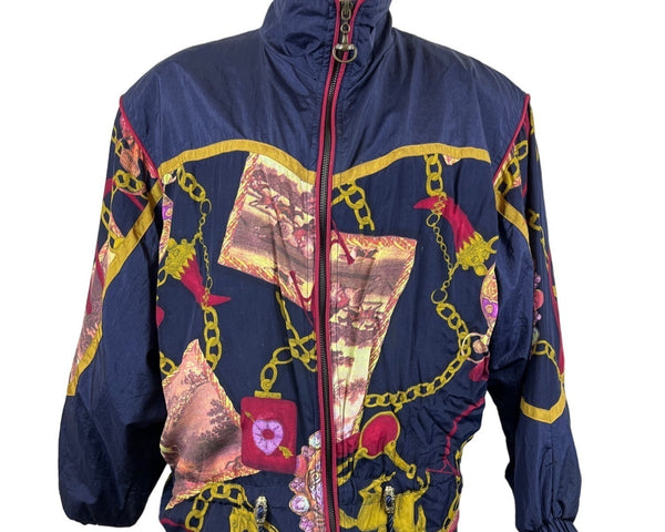 Vintage 90s Petite Sophisticate Women's Blue Wind Breaker Jacket Sz S