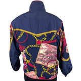 Vintage 90s Petite Sophisticate Women's Blue Wind Breaker Jacket Sz S