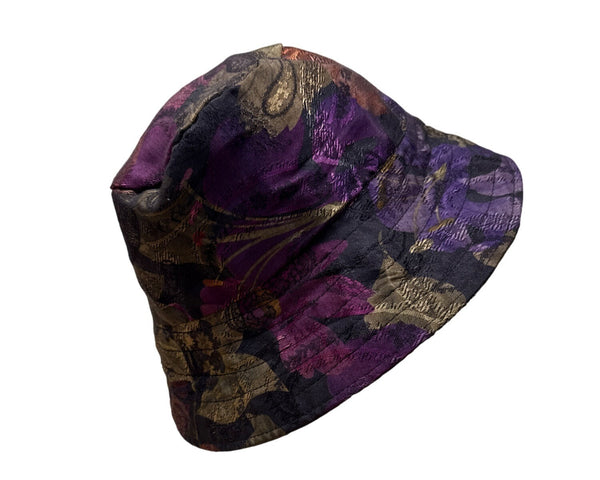 Floral Bucket Hat With Satin Lining