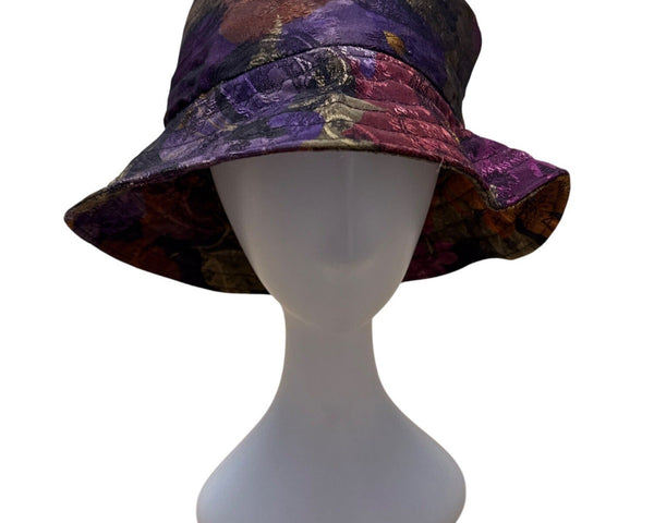 Floral Bucket Hat With Satin Lining